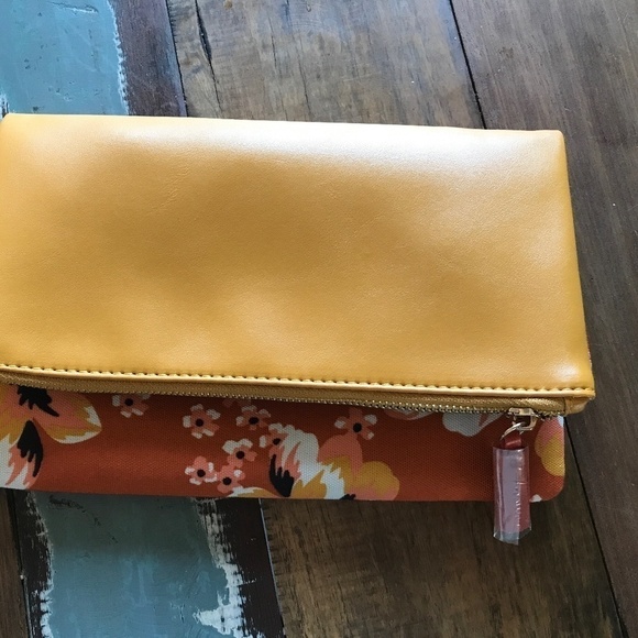 Rachel Pally Retro Floral Clutch Marigold/orange/coral/white - Picture 6 of 6